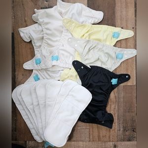 Neutral Lot of OS Charlie Banana Cloth Diapers